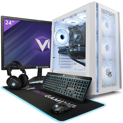 Vibox IV-22 PC Gaming CompleTB - Monitor 24 - 8 Core Intel i9 10900 Procesador - Nvidia GTX 1650 4GB - 16GB RAM - 1TB NVMe SSD - Windows 11 - WiFi
