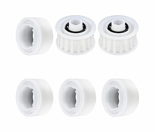 3884997-R6 Pool Cleaner-Guide Wheels 4 Pack mit 2 Pack Pully Gears für Maytronics Dolphin Nautilus, Nautilus CC Plus Premier Pool Cleaner Zubehör