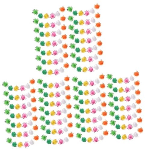 VILLCASE 3000stücke Bunte Pompons Flauschige Bastelmaterialien Für -projekte Für Hochzeiten Dekorationen Handwerk Und Kreative Ideen
