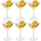 LISHINE Martini-Gläser, 6 Stück, 264 ml, große Cocktailgläser für Bar, Martini, Cosmopolitan, Manhattan, Gimlet, Pisco Sour