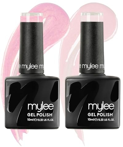 Mylee Gel-Nagellack Set 2x10ml [Down The Isle Duo] - UV/LED, Maniküre, Pediküre, für professionellen Gebrauch im Salon sowie zu Hause [Unveiled Collection] - Lang anhaltend und mühelos aufzutragen
