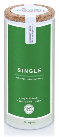 Wunschkapsel Single Chaga-Extrakt, 290 Kapseln Inhalt