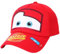 Kinder Baseball Cap, Cars Baseball Cap, Cartoon Kinder Caps Jungen, Baumwolle Sport Baseballmütze einstellbar Geeignet für Jungen und Mädchen zum Tragen(Rot)