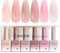 CANNI Vernis à Ongles Gel Semi Permanent 6 Couleur Lot Vernis à Ongles UV Gel Nail Polish Couleur pâte de Transparent nude beige rose violet für Maniküre Nageldesign