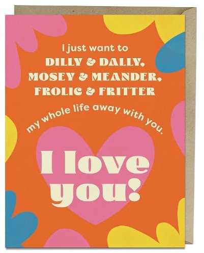 6-Pack Em & Friends Dilly & Dally Greeting Cards