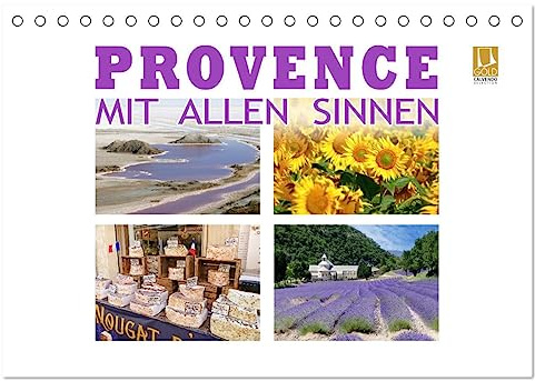 Provence mit allen Sinnen (Tischkalender 2026 DIN A5 quer), CALVENDO Monatskalender: Ausgwählte Bilder aus der Provence wecken spürbare Erinnerungen. (CALVENDO Orte)