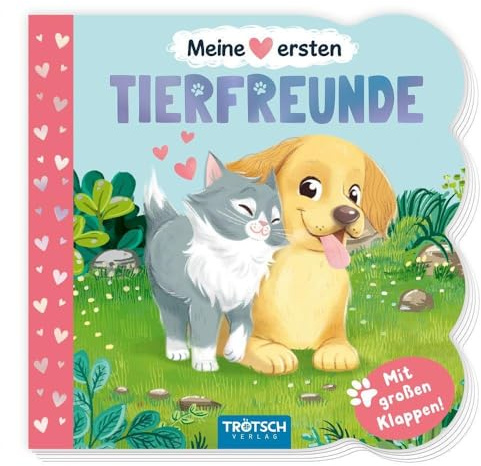 TRÖTSCH - Klappenbuch Meine ersten Tierfreunde | Ab 1 Jahr: Beschäftigungsbuch Spielbuch Vorlesebuch
