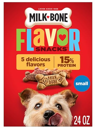 Milk-Bone Flavor Snacks Dog Treats, Small Biscuits, 24 Ounce