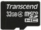 Transcend - TS32GUSDC4 - 32 Go Carte Mémoire - Micro SDHC - Classe 4 - Noir
