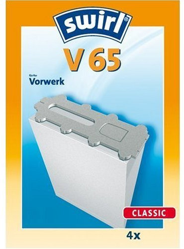Swirl V 65 original - Sparangebot: 4 Premium Papier Staubsaugerbeutel
