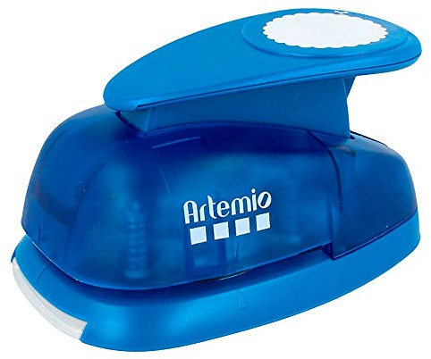 Artemio VIHCP322 Perforatrice à Levier Géante Cercle Rosette Plastique Multicolore 11 x 7,5 x 18 cm