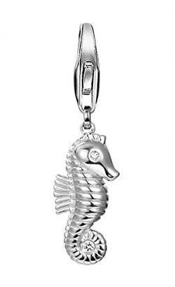 ESPRIT Damen-Charm 925 Sterling Silber rhodiniert Zirkonia ESCH91509A000