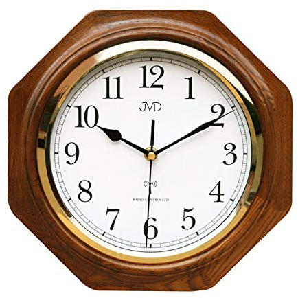 CLOCKVILLA HETTICH-UHREN Wanduhr Funkuhr Funk Uhr Eiche massiv gut lesbar