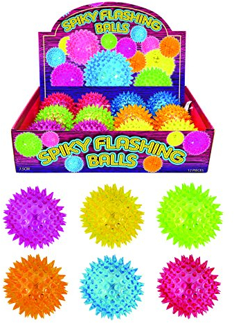 Henbrandt 12 X Flashing Spikey Ball