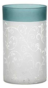 Yankee Candle Teal Vine Portacandele con Supporto, Blaugrün/Weiß, 20 x 12 x 12 cm