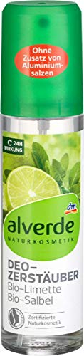 alverde NATURKOSMETIK Deo Zerstäuber Deodorant Limette Salbei, 1 x 75 ml