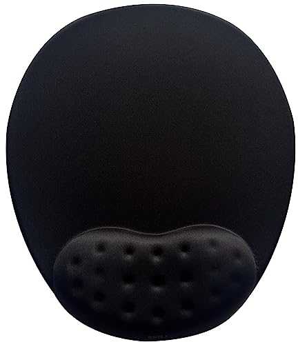 BRILA Mauspad mit Handgelenkstütze €“ Großes Mauspad mit ergonomischem weichem Memory-Schaum Handgelenkauflage €“ rutschfestes Gaming-Mauspad für Computer und Laptop €“ Schmerzlinderung