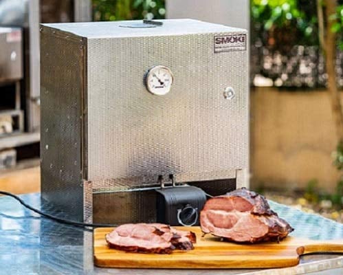 Smoki - Horno de ahumado eléctrico de mesa (40 x 39 x 33 cm, acero inoxidable Cr)