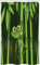 ABAKUHAUS Animal Rideau de Douche Stalle, Jungle Frog Arbres Fun, Ensemble de Salle de Bain en Tissu en Crochets, 120 x 180 cm, Vert