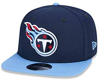 New Era Tennessee Titans NFL Two Tone Marineblau Hellblau Verstellbare 9Fifty Original Fit Snapback Cap - One-Size
