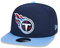 New Era Tennessee Titans NFL Two Tone Marineblau Hellblau Verstellbare 9Fifty Original Fit Snapback Cap - One-Size