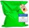 BuBiBag Riesen Sitzsack XXL mit Füllung, Outdoor Sitzsäcke für Kinder und Erwachsene, Beanbag mit waschbarem Bezug & wetterfest (Neongrün 190x145cm)