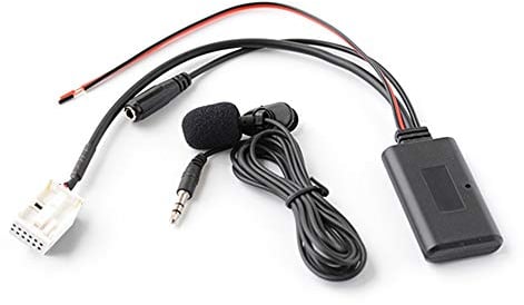 ENJOY-UNIQUE Bluetooth Adapter Empfänger Wireless Audio Receiver mit Mikrofon für Mercedes Benz Audio20 50 W169 W245 W203 W209 W164 W221 R230 Stecker 12PIN