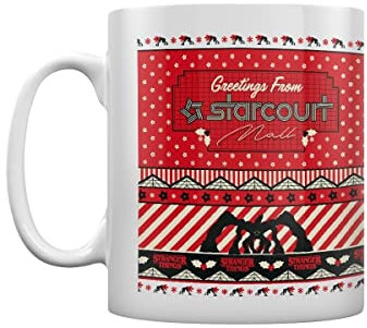 Stranger Things Greetings from Starcourt Mall Coffee - Tazza bianca