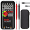 BSIDE Digitales Multimeter, Farb-LCD-Display mit 3 Ergebnissen, 999 Counts, Voltmeter, wiederaufladbar mit Smart-Modus, Kapazität Ohm, Hz, Diode, Einschaltdauer, Live-Check, Spannungsprüfer, Schwarz