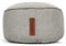 Green Bean Sitzsack-Hocker 45x25cm mit EPS-Perlen Füllung - Fußhocker Fußkissen Sitz-Pouf für Sitzsäcke - Bodenkissen für Kinder und Erwachsene - Fußablage Sitzkissen Sitzhocker Grau