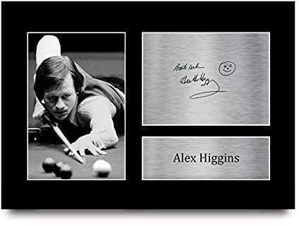 HWC Trading A4 Alex Higgins Snooker Wandkunst Fotodisplay Wohnzimmer Geschenk