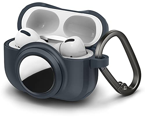 Spigen Tag Armor Duo Hülle Case kompatibel mit AirPods Pro und AirTag - Metal Slate