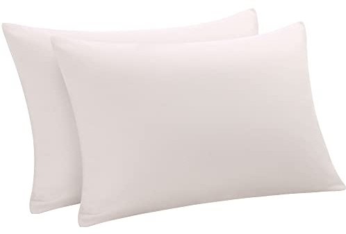 PiccoCasa Kissenbezug Bambus kopfkissenbezug 40x60cm kühlend Kissenbezüge 2er Set mit Reißverschluss atmungsaktiv Ultra weich Kühlkissen Schlafkissen Beige 40x60cm