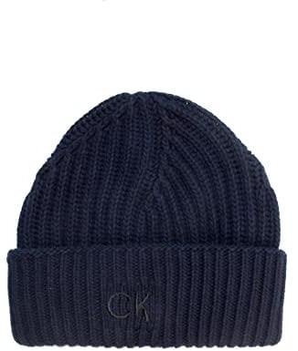 Calvin Klein Elevated Wool Beanie XL CK Navy