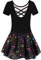 Mulnall Ballettanzug Mädchen Ballett Trikot mit Ballettkleid Kinder TüTü Kurzarm Langarm Baumwolle Balletttrikot Ballettanzug （EU40401-06-XXL）