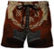 ALPTEC Viking Running Shorts Norse Thor's Hammer Totem Swimming Trunks Summer Beach Shorts Casual Lightweight Hiking Shorts (Color : E, Size : XL)