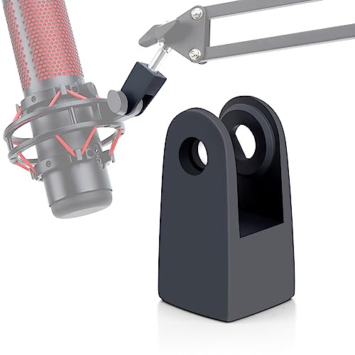 YOUSHARES Adaptateur Quadcast pour microphone HyperX - Adaptateur de micro HyperX imprimé en 3D pour bras de perche HyperX Quadcast, pour HyperX Quadcast et HyperX Quadcast s
