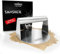 DREIBERG® Grillpresse Set (rund) inkl. Burgerpapier – Burgerpresse Edelstahl für Smash Burger. Burger Smasher. Smashed Burger Presse für Grill, Pfanne & vieles mehr