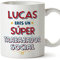 MUGFFINS Tazas Personalizadas para TRABAJADOR SOCIAL hombre - En Español - Eres Súper - 11 oz / 330 ml - Regalo Personalizable original y divertido