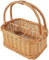 Creative Home Panier à Bouteilles en Osier | 6 Compartiments | 33 x 23 x 36 cm (+/- 2 cm) | Sac à Bouteilles | Marron | Tissé à la Main | Sac de Transport avec MDF