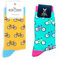 TwoSocks Weihnachtsmann Socken Herren & Damen lustige und witzige Strümpfe als Geschenk, Baumwolle, Einheitsgröße (Fahrrad Liebe)