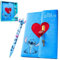 Disney Stitch Kit Papeterie Kawaii Journal Intime et Stylo Bille ou Carnet Secret Fille et Joli Stylo Fournitures Scolaires Enfant (Stitch Verrouillage)