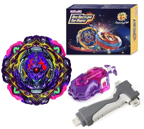 Hozuumo Battling Tops Turbo Starter Set, 4D Metall Fusion Kampfkreisel, Arena Spinning Tops mit Launcher, Geschenk-Sets für Kinder,1-20