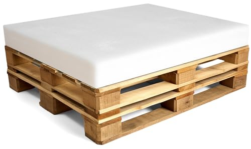 Amazinggirl Schaumstoffplatte Palettenkissen Keilkissen Bodenmatratze 120x80 - Ideal für Palettenmöbel & Bett Oeko-Tex-Zertifikat