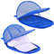 ZDDGNN Cap Wascher für Waschmaschine, Basecap Waschgestell, Klappbarer Hutablagen, Cap Halter für Geschirrspüler 2 Stück (Blau)