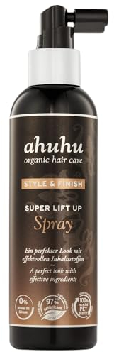 ahuhu STYLE & FINISH Super Lift Up Spray (200ml) - Lifting Haarspray, ideal für flexibles Styling und sichtbar mehr Volumen. Haar Styler mit einem pflanzlichen Volumenkomplex & Bio Haferextrakt.