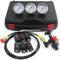 Generic Hydraulisches Stickstoffspeicher-Ladesystem, Manometer-Diagnosegerät mit 3 Messgeräten, 7 Kupplungen und 1 Gasschlauch, hydraulische Speicher-Stickstoff-Ladewerkzeuge, Stickstoff-Drucktest-Set