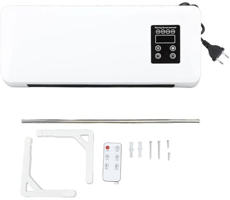 Chauffage Mural électrique 1500 W avec Support de Séchage de Serviettes, Solution de Chauffage pour Salle de Bain, Support Mural Peu Encombrant pour Chambre à Coucher et Salle