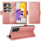 Giyer Handyhülle für Samsung Galaxy A72 Hülle mit Schutzfolie, Schutzhülle Galaxy A72 PU Leder Wallet Flip Case Standfunktion Kartenfach Klapphülle für Samsung A72 Cover Tasche (Rosa)