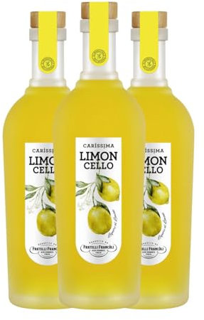 Licores Luigi Francoli Carissima Limoncello 70 cl (Caja de 3 Botellas de 70 cl)